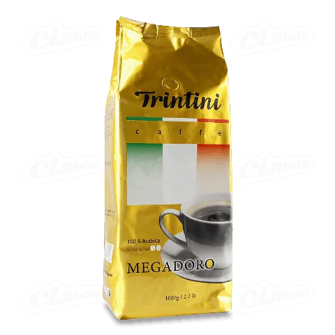 Кава зернова Trintini Caffee Megadoro смажена, 1000г