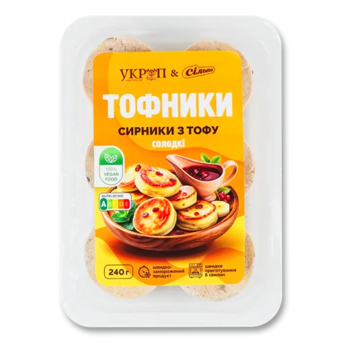 Сирники Швидкозаморожені З Тофу Солодкі, Укроп, Лоток 240г