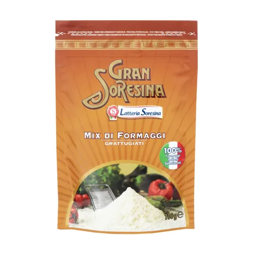 Сир 32% твердий тертий Gran Soresina Latteria Soresina д/п 100г
