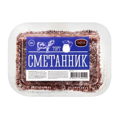 Торт бісквітний Сметанник Tarta к/у 290г