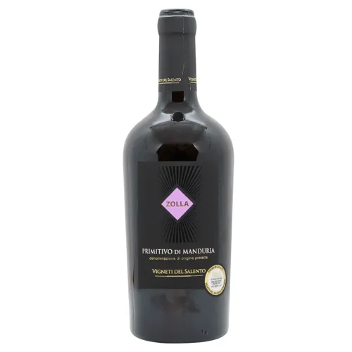 Вино Zolla Primitivo di Manduria червоне напівсухе 14,5% 0,75л