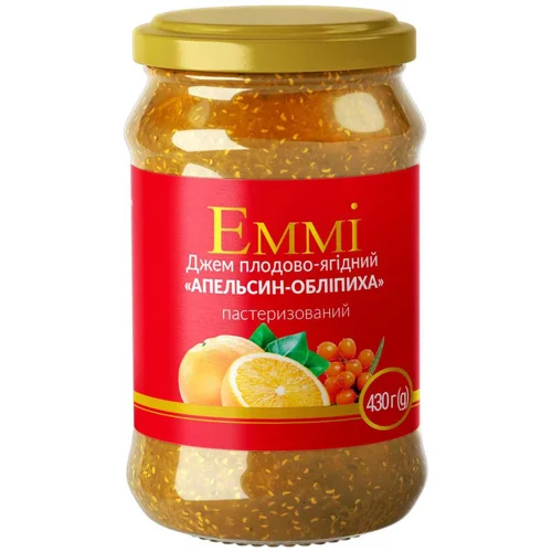 Джем Еммі апельсин-обліпиха 430г