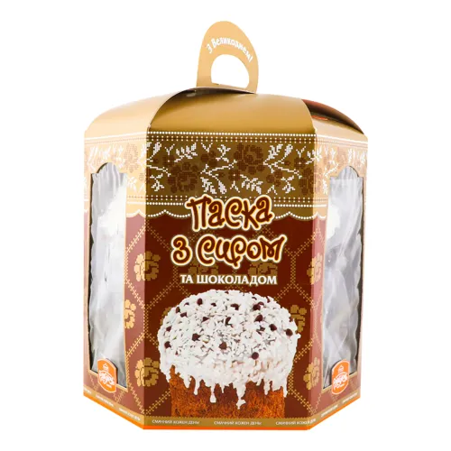 Здоба Паска з сиром та шоколадом Рум'янець 300г
