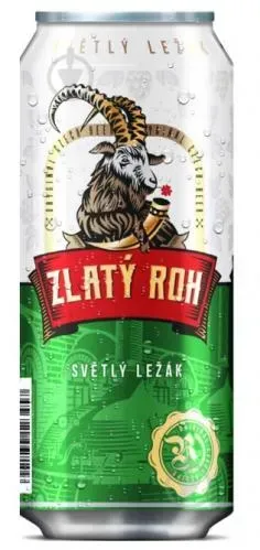 Пиво світле Zlaty Roh Svetly Lezak 0.5л ж/б