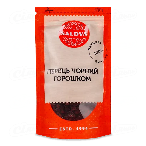Перець Saldva чорний горошком, 25г