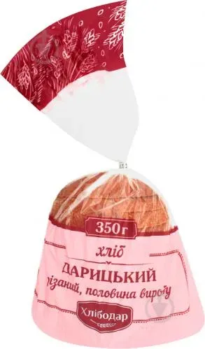 Хліб Дарицький житньо-пшеничний нарізка ХлібоДар 350г
