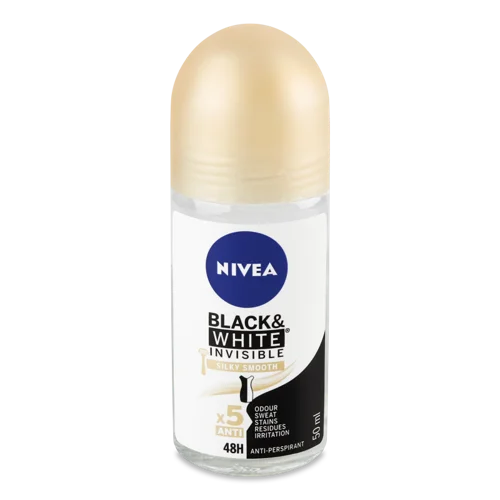 Антиперспірант Nivea Silky Smooth Invisible Black&White, 50 мл