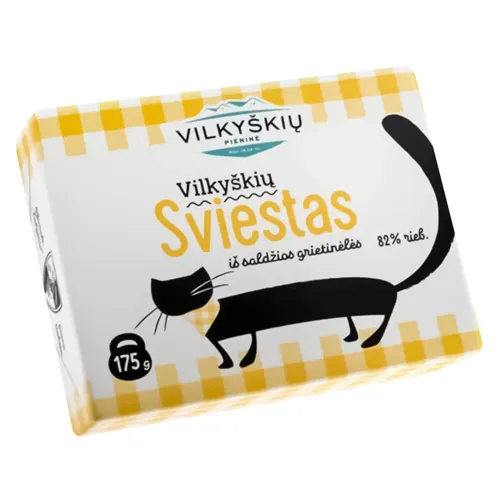 Масло Vilkyskiu вершкове 82% 175г