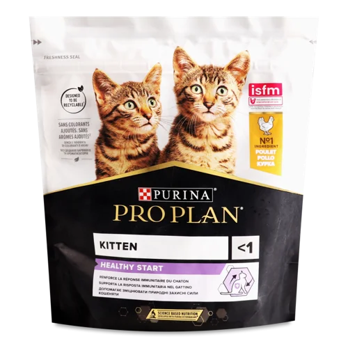 Корм сухий для кошенят з куркою Healthy Start Pro Plan, д/п, 400г