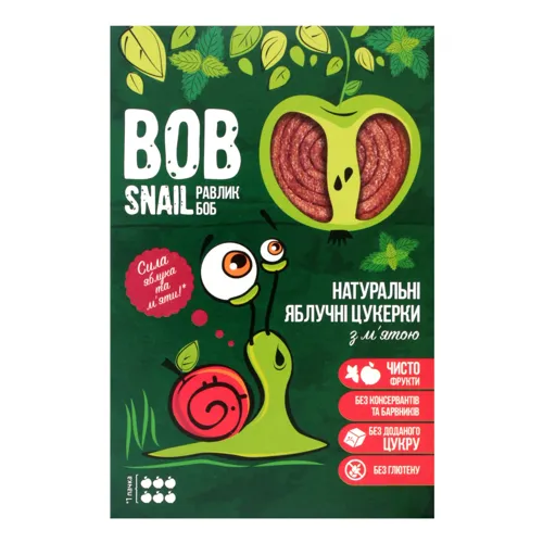 Цукерки яблучні з м'ятою Bob Snail к/у 60г