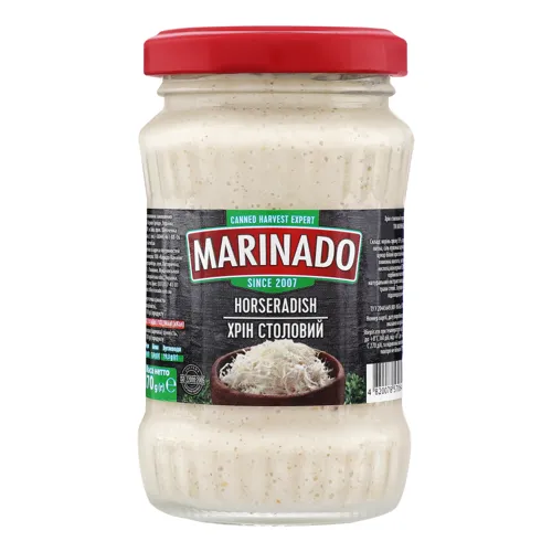 Хрін столовий тертий Маринадо с/б 180мл