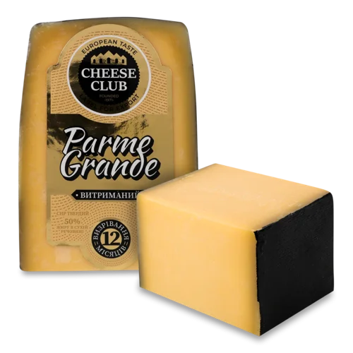 Сир Твердий Витриманий 50% В/Ґ Parme Grande Cheese Club, 1 кг