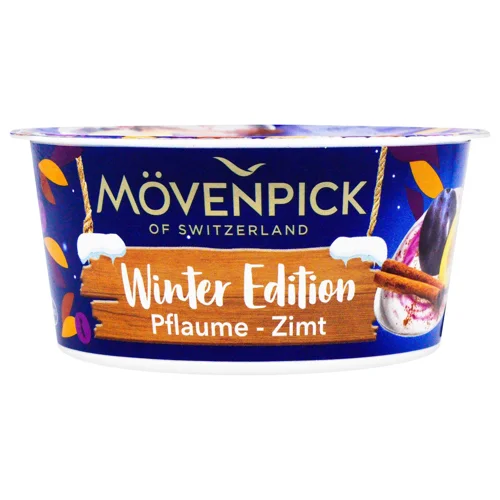 Йогурт Movenpick Winter Edition слива-кориця 13% 150г