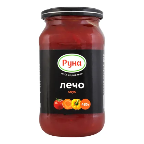 Соус Лечо Руна скляна банка 485г