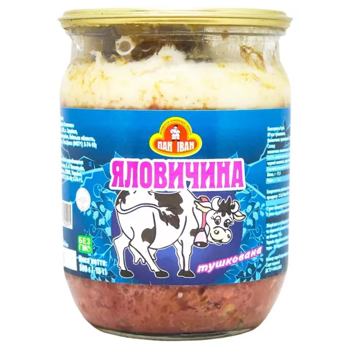 Яловичина Пан Іван тушкована 500г