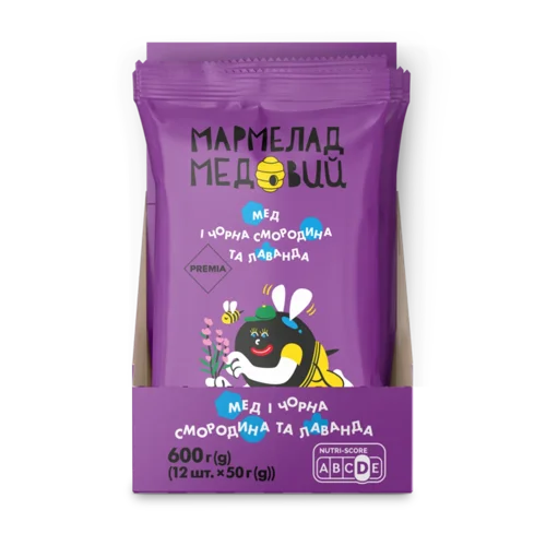 Мармелад PREMIA мед, чорна смородина та лаванда