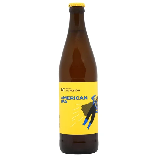 Пиво 100 Mostow BSM American IPA світле нефільтроване 6,8% 0,5л