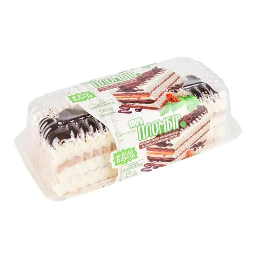 Рулет Біла Береза ваніль-какао з карамельним соусом 450г