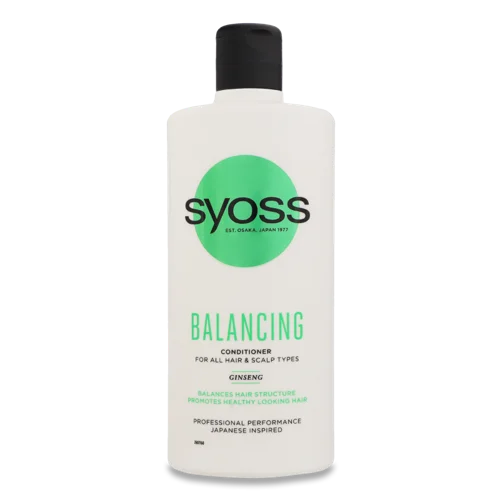 Бальзам для Всіх Типів Волосся та Шкіри Голови Balancing Syoss, 440мл