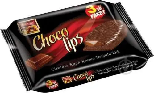 Тістечко Saray Choco lips з какао з кремовою начинкою 106г