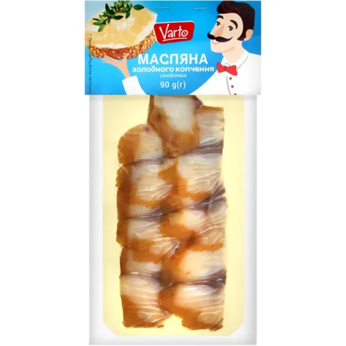 Масляна Varto філе-нарізка холодного копчення 90г