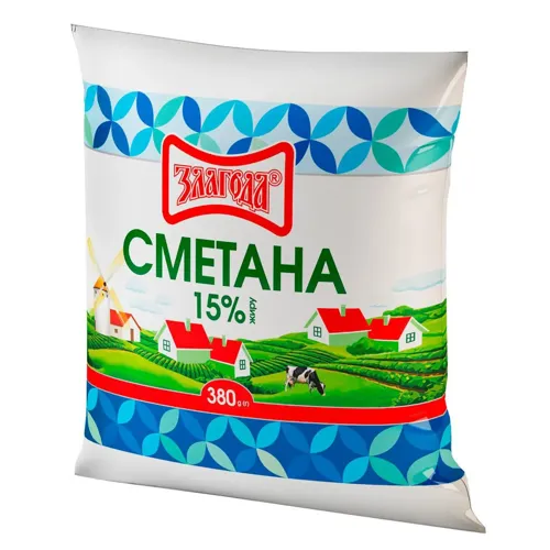 Сметана Злагода 15% 380г