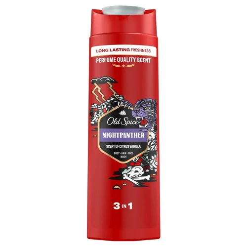 Гель для душу + шампунь Old Spice Night Panther 400мл