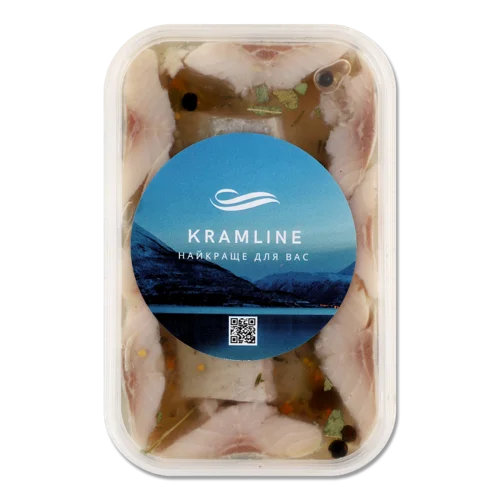 Філе-Шматки Оселедця Атлантичного В Олії З Пряною Посипкою Kramline, п/у 0.3кг