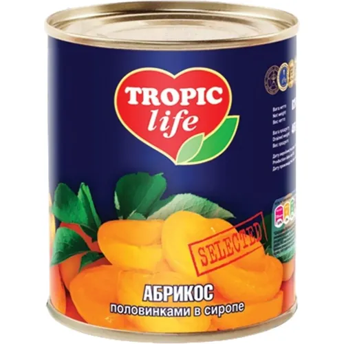 Абрикоси Tropic Life половинками 850мл