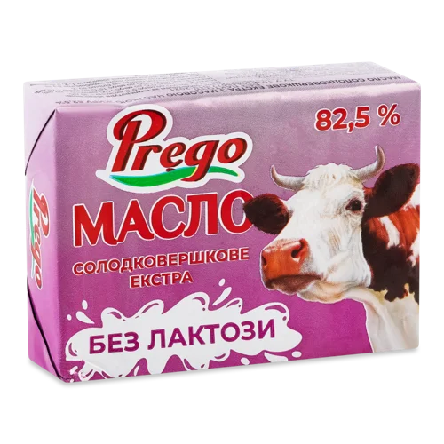 Масло солодковершкове 82.5% в/ґ без лактози Екстра, м/у 180г