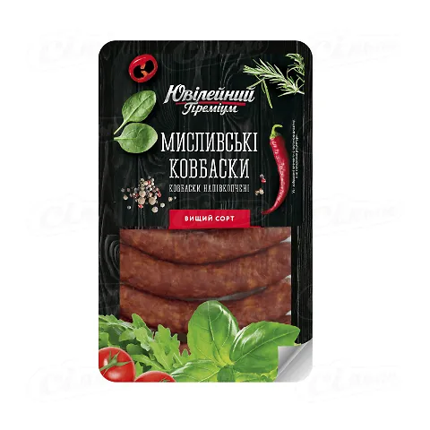 Ковбаски «Ювілейний» «Мисливські» натуральна оболонка вищого ґатунку, кг