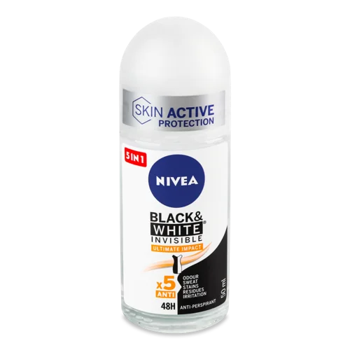 Антиперспірант Nivea Ultimate Impact Invisible Black&White, 50 мл
