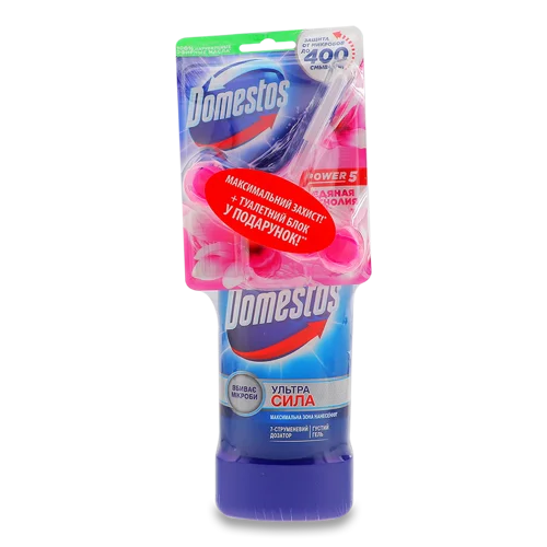 Засіб для Чищення Унітазу Power 5 Domestos Крижана Магнолія 1шт, ультра сила, блок для чищення унітазу