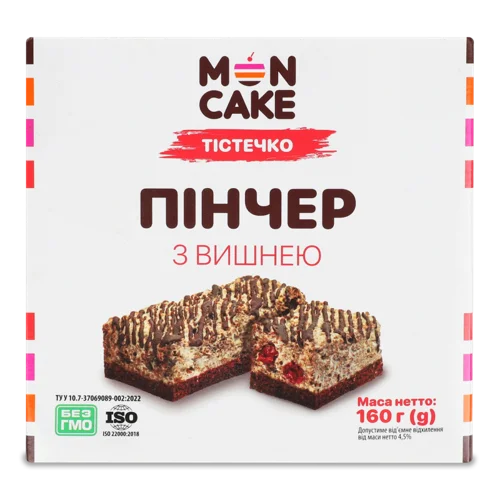 Тістечко Пінчер З Вишнею, Вищого Ґатунку, Картонна Упаковка, 160г