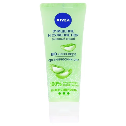 Скраб для обличчя Nivea Visage рисовий очищення та звуження пор 75мл