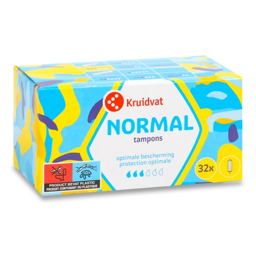 Жіночі Гігієнічні Тампони Normal Kruidvat, 32 шт, в/ґ