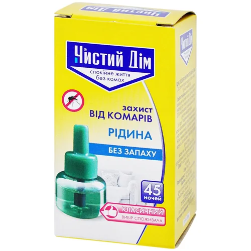 Рідина Чистий Дім від комарів 45 ночей 30мл