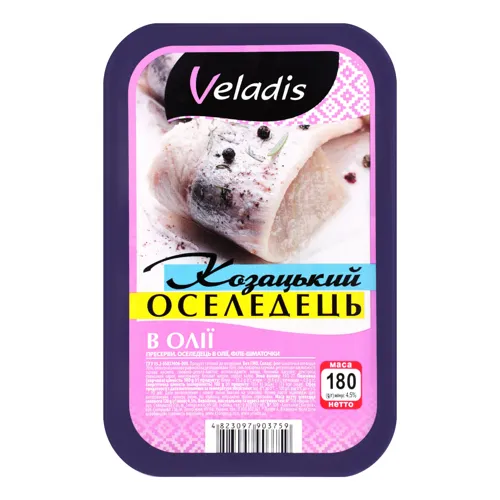 Оселедець в олії Козацький Veladis п/у 180г