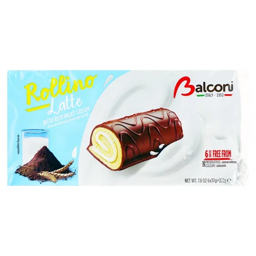 Рулети Balconi Rollino міні з молоком 6шт*37г