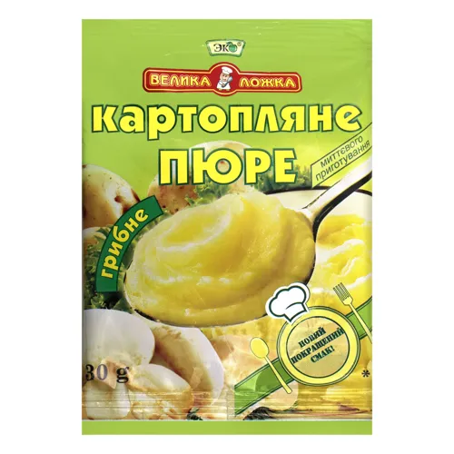 Пюре картопляне швидкого приготування грибне Велика ложка м/у 30г