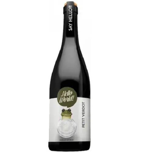 Вино Hello world Petit Verdot, червоне, сухе, 14%, 0,75л