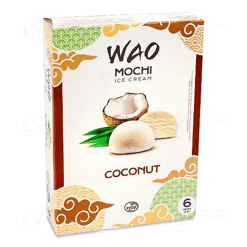 Десерт Wao Mochi з кокосовим морозивом в рисовому тісті, 210г