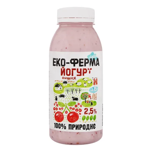 Йогурт 2.5% Вишня Еко-ферма Диво 320г