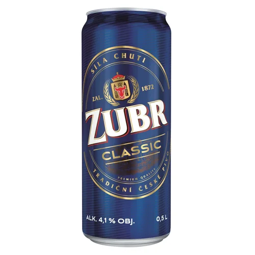 Пиво Zubr Classic світле 4,1% 0,5л