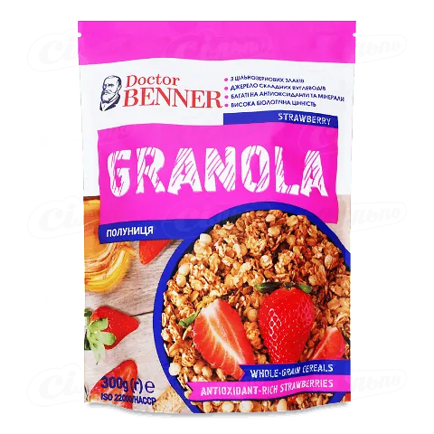 Гранола Doctor Benner Полуниця 300г