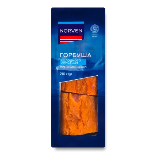 Філе Горбуші Варено-Копчене Norven, Лоток 210г