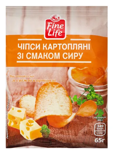 FL ЧІПСИ СИР 65Г