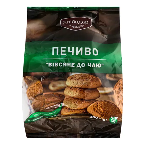 Печиво Вівсяне до чаю Хлібодар м/у 300г