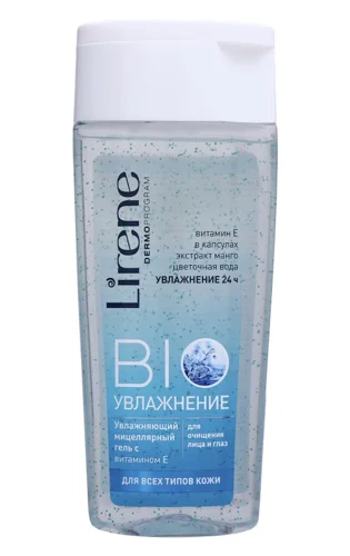 Гель Мицелярний Для Обличчя Та Очей Bio Зволоження Lirene 200мл