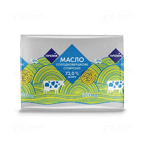 Масло солодковершкове «Премія»® 73%, 200г